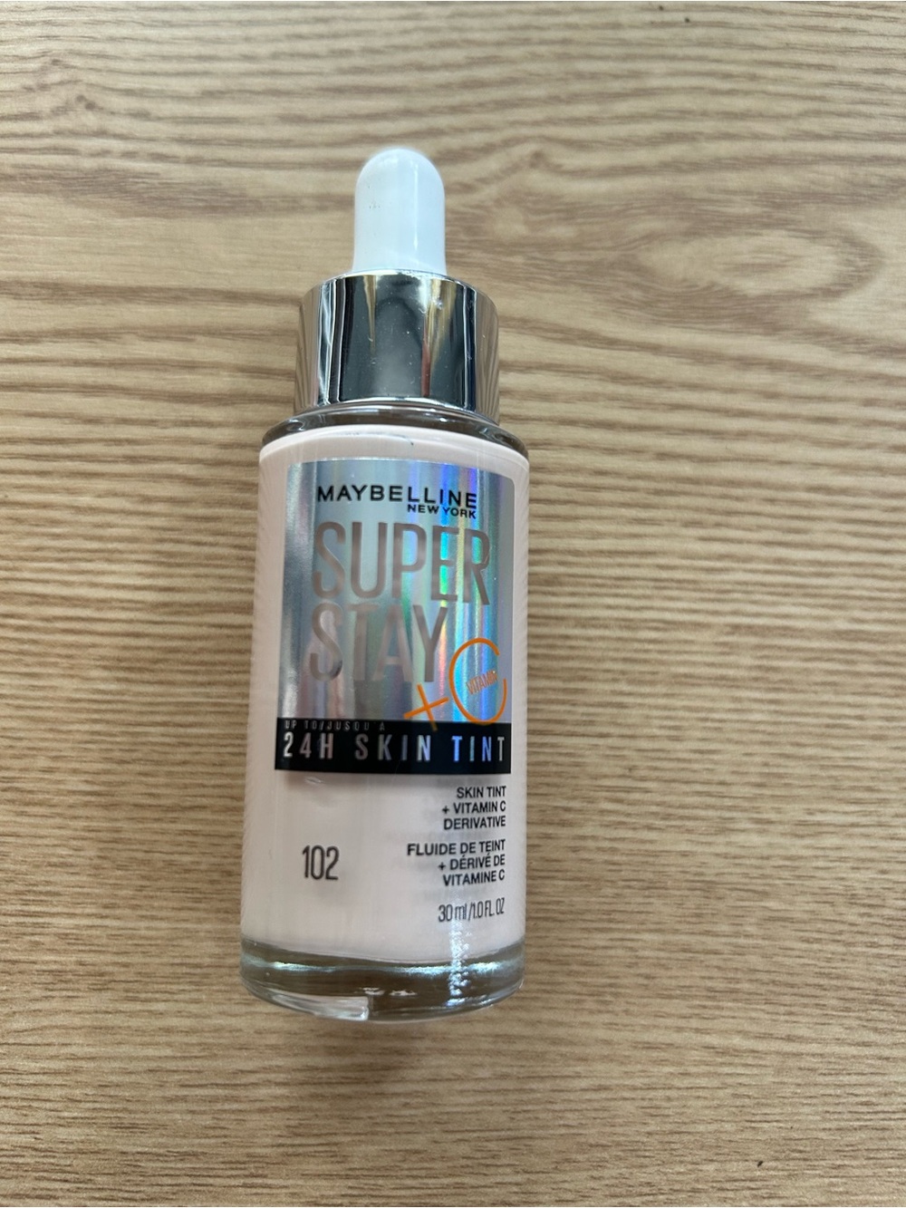 New Maybelline Super Stay 24H Skin Tint - Shade 102 Pale